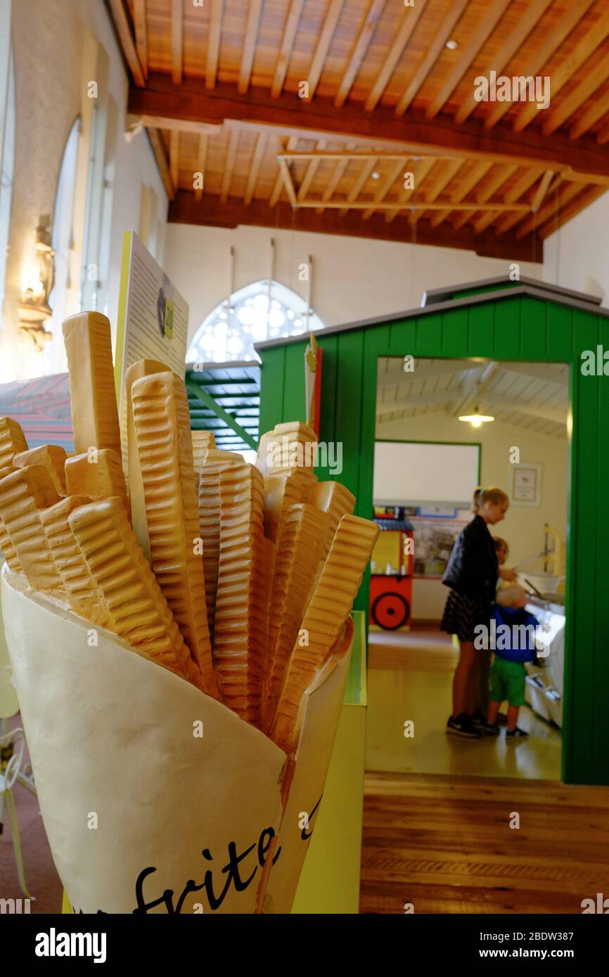 Frietmuseum Fries Museum.Bruges.Flandre Occidentale.Belgique Banque D'Images