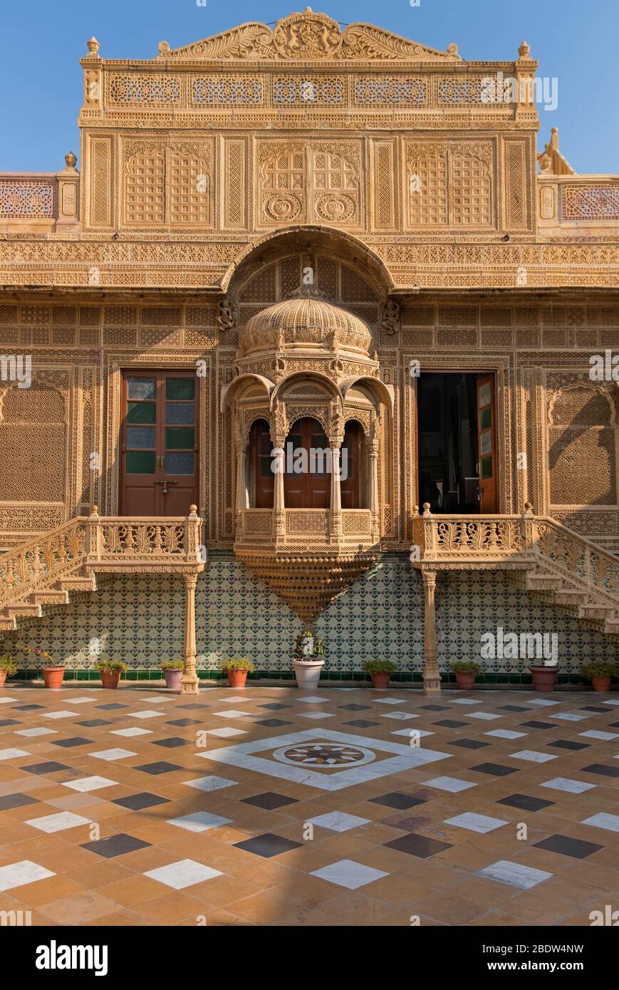 Jawahar Vilas Mandir Palace Jaisalmer Rajasthan Inde Banque D'Images