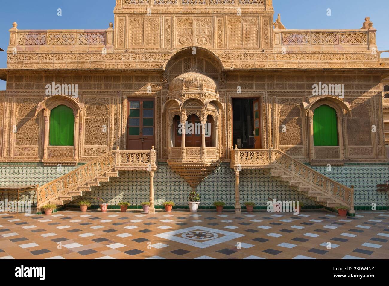 Jawahar Vilas Mandir Palace Jaisalmer Rajasthan Inde Banque D'Images