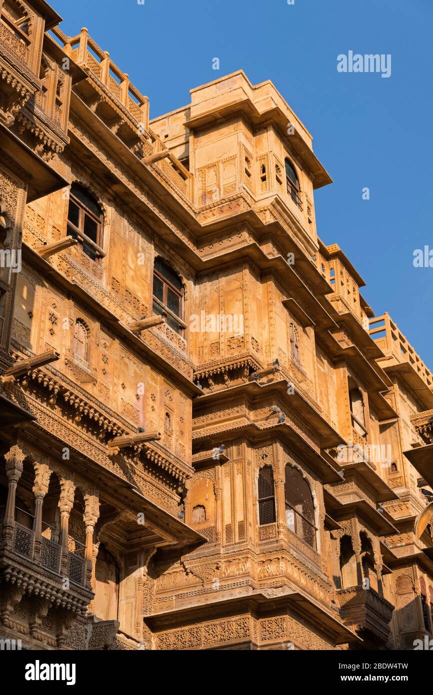 Patwa-ki-Haveli Jaisalmer Rajasthan Inde Banque D'Images