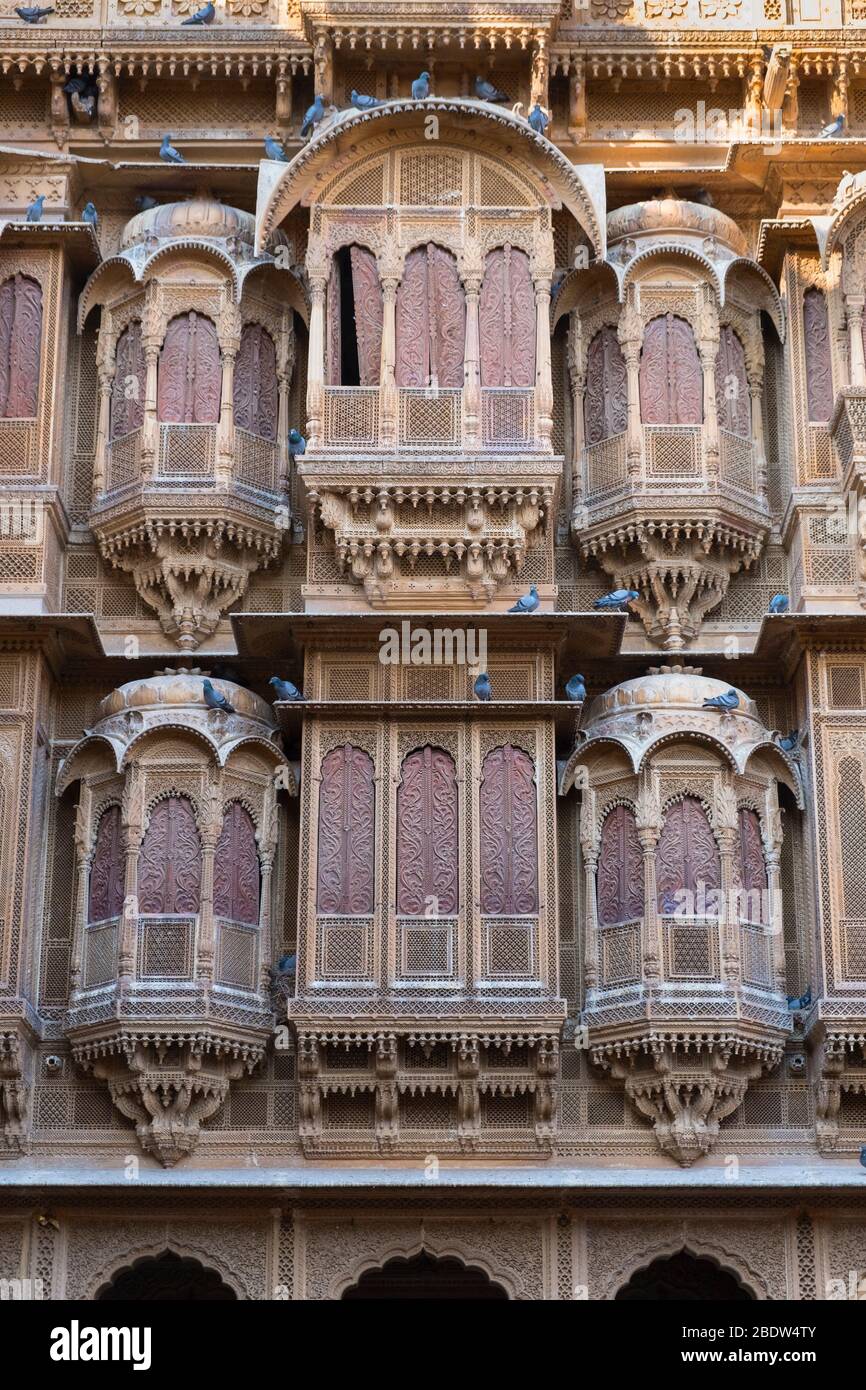 Patwa-ki-Haveli Jaisalmer Rajasthan Inde Banque D'Images