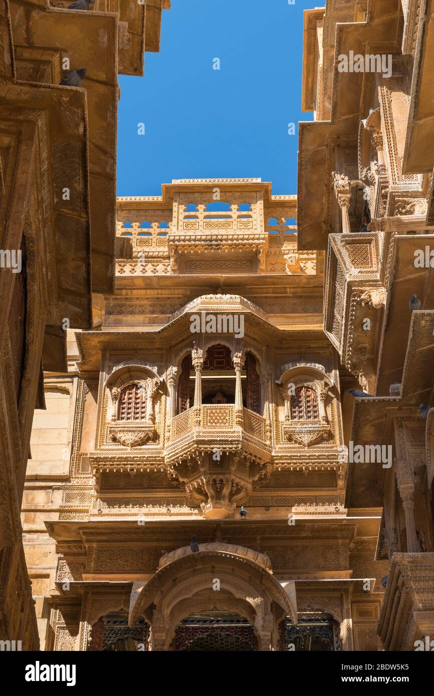 Patwa-ki-Haveli Jaisalmer Rajasthan Inde Banque D'Images