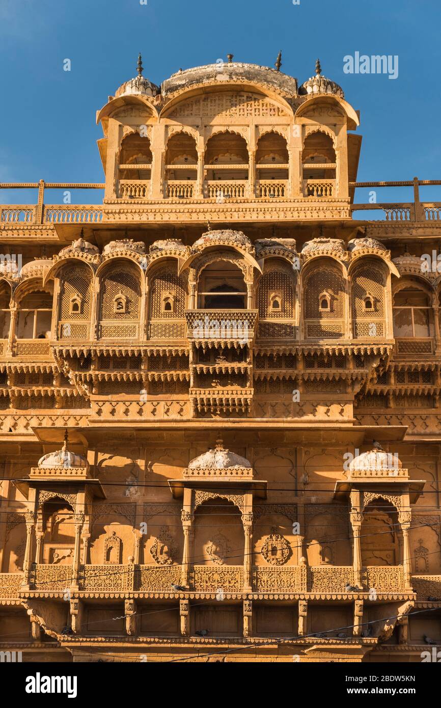 Raja Ka Mahal Palace Jaisalmer fort Rajasthan Inde Banque D'Images