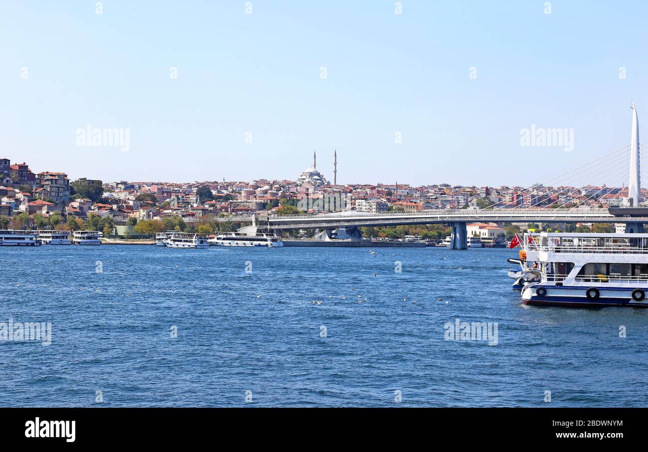 Paysage du Bosphore à Istanbul, Turquie Banque D'Images