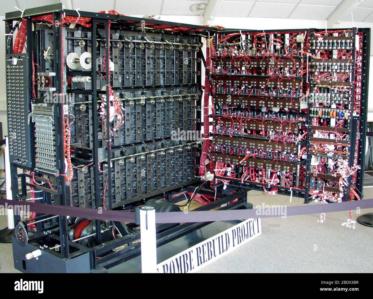 Machine de décryptage Bombe reconstruite, Bletchley Park Banque D'Images