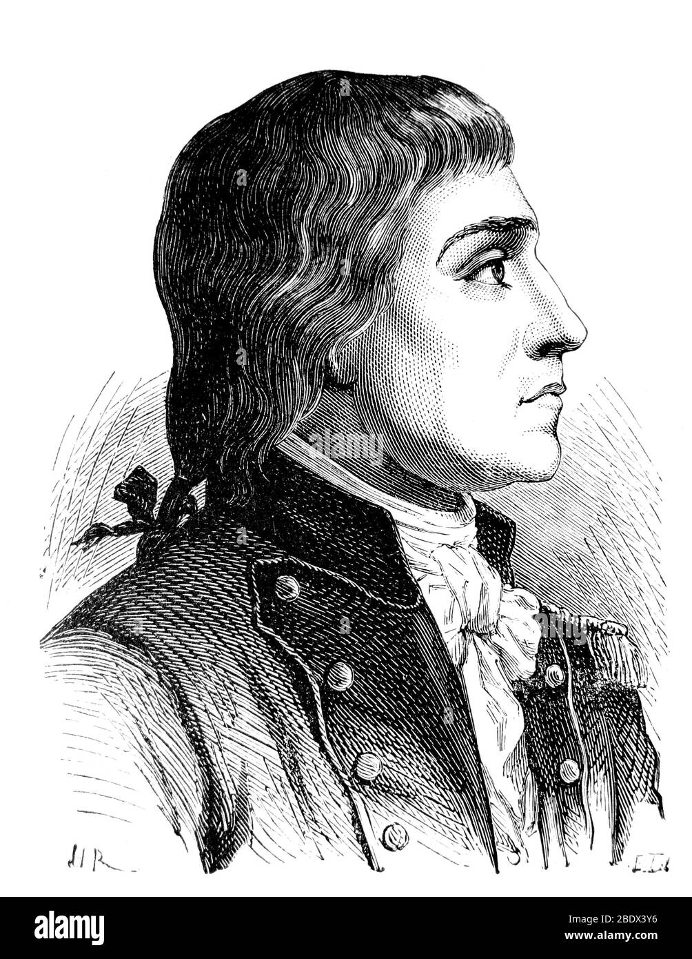 Claude de Lisle, officier de l'armée révolutionnaire française Banque D'Images