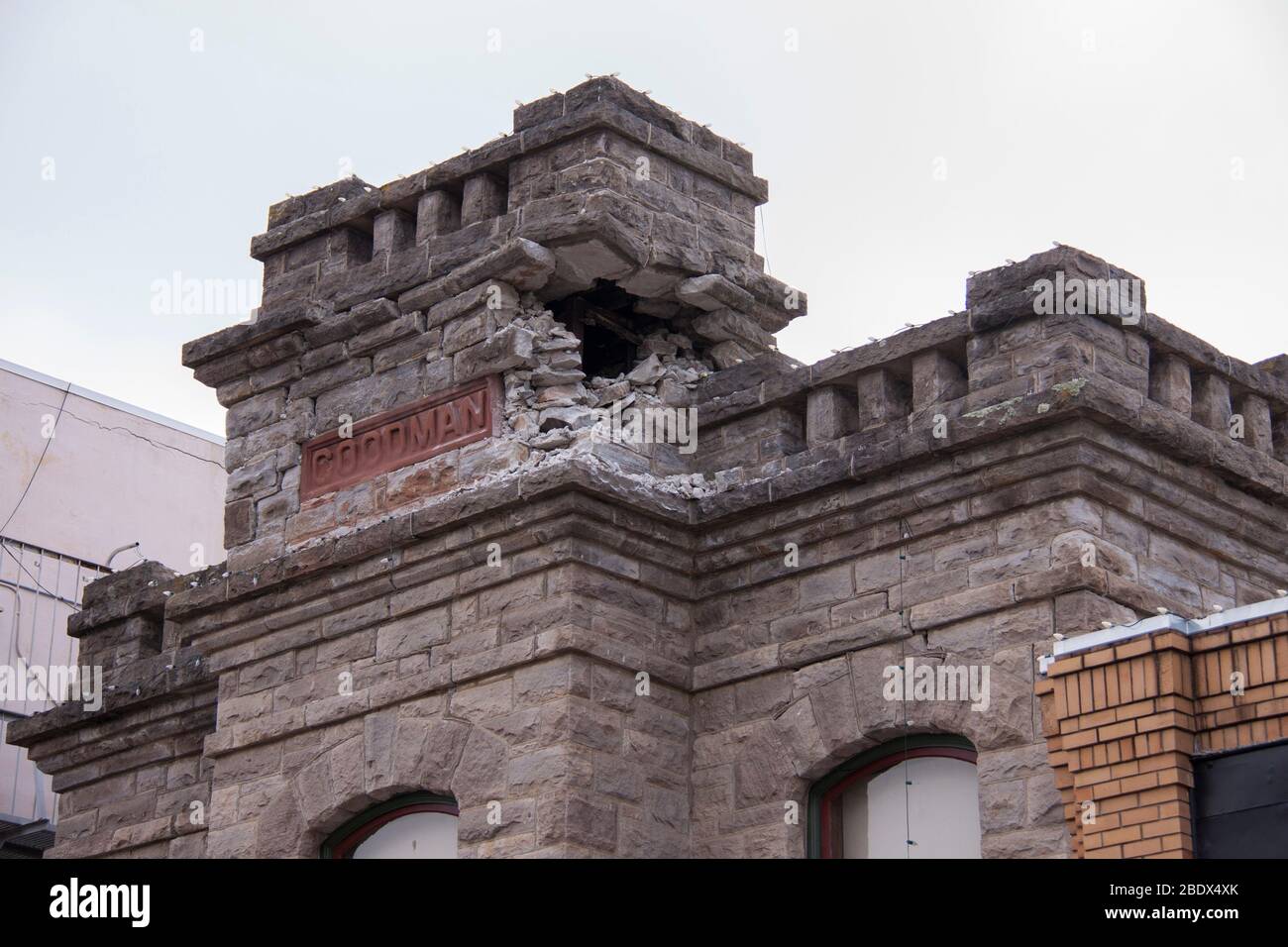 Dégâts aux tremblements de terre, Napa, 2014 Banque D'Images