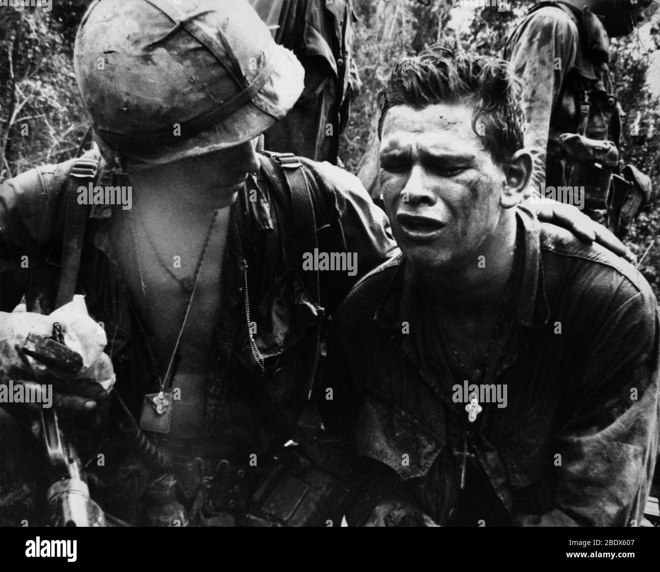 Soldats au Vietnam Banque D'Images