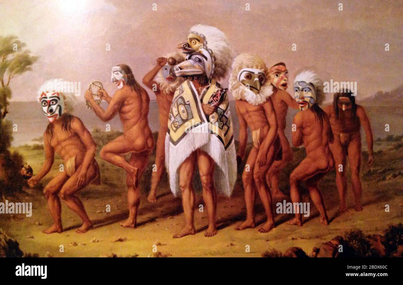 Danse indienne du Nord-Ouest du Pacifique Banque D'Images