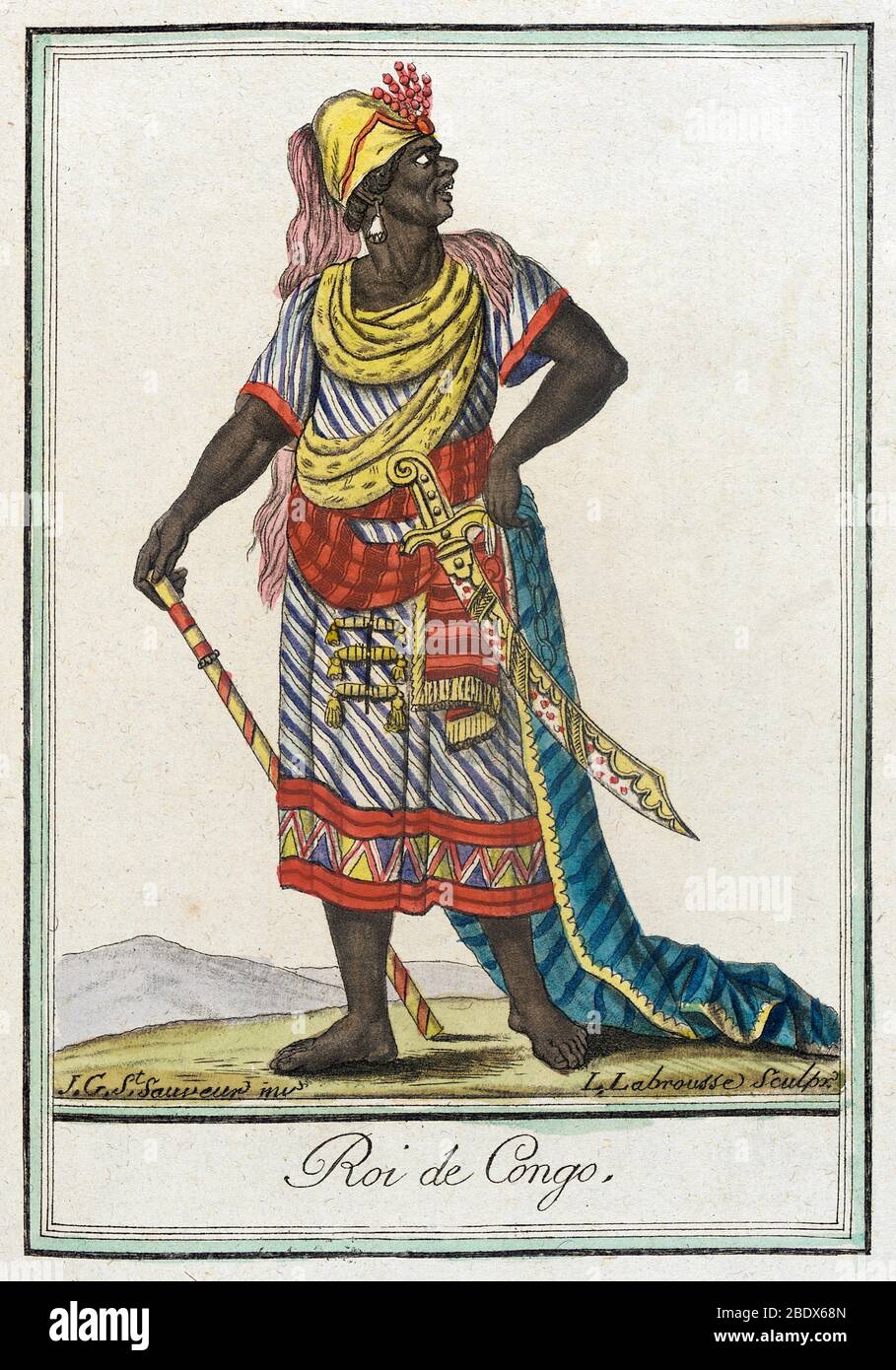 Afrique centrale, roi de Kongo, 1797 Banque D'Images