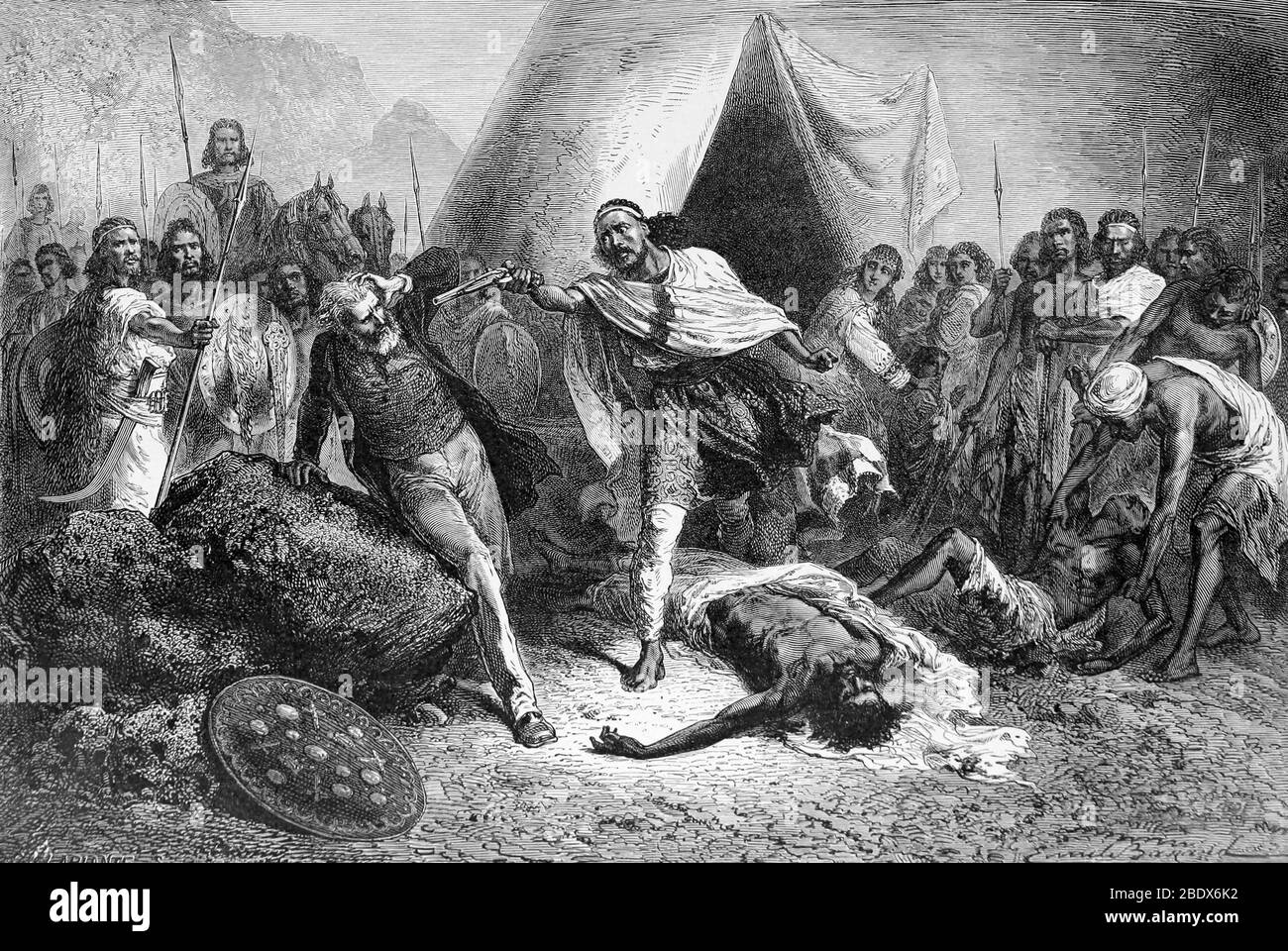 Tewodros II capture Henry Stern, 1866 Banque D'Images