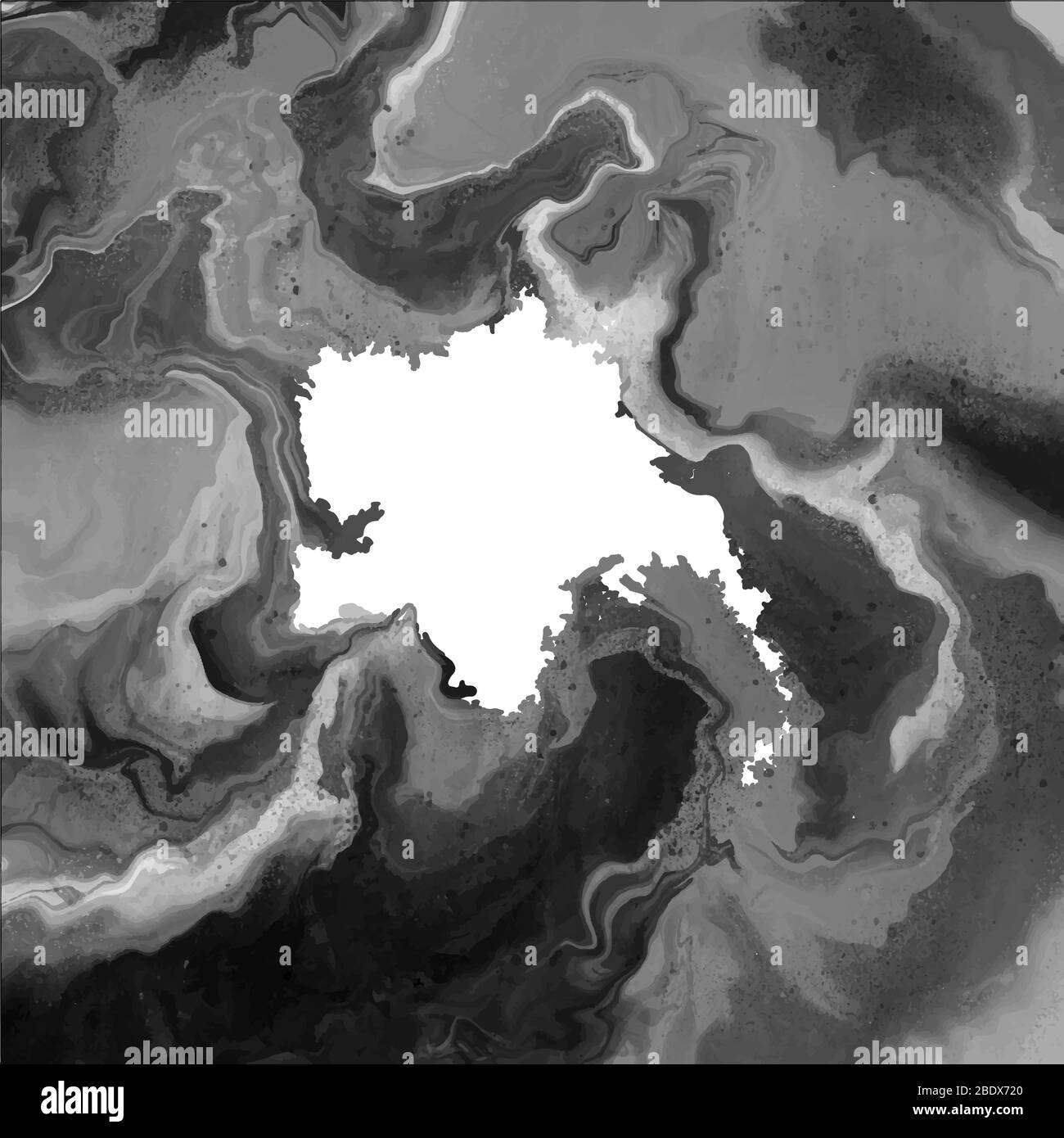 Vector abstrait noir couleur marbre texture, conception fluide arrière-plans Illustration de Vecteur