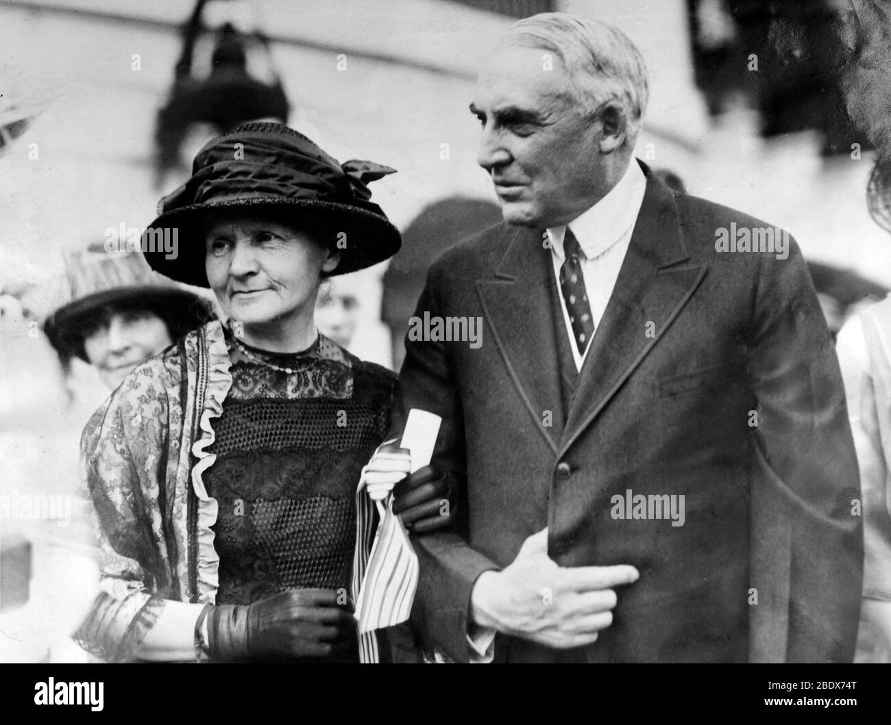 La présidente Harding rencontre Marie Curie, 1921 Banque D'Images