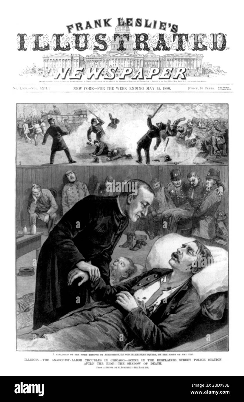 Haymarket Affair, 1886 Banque D'Images