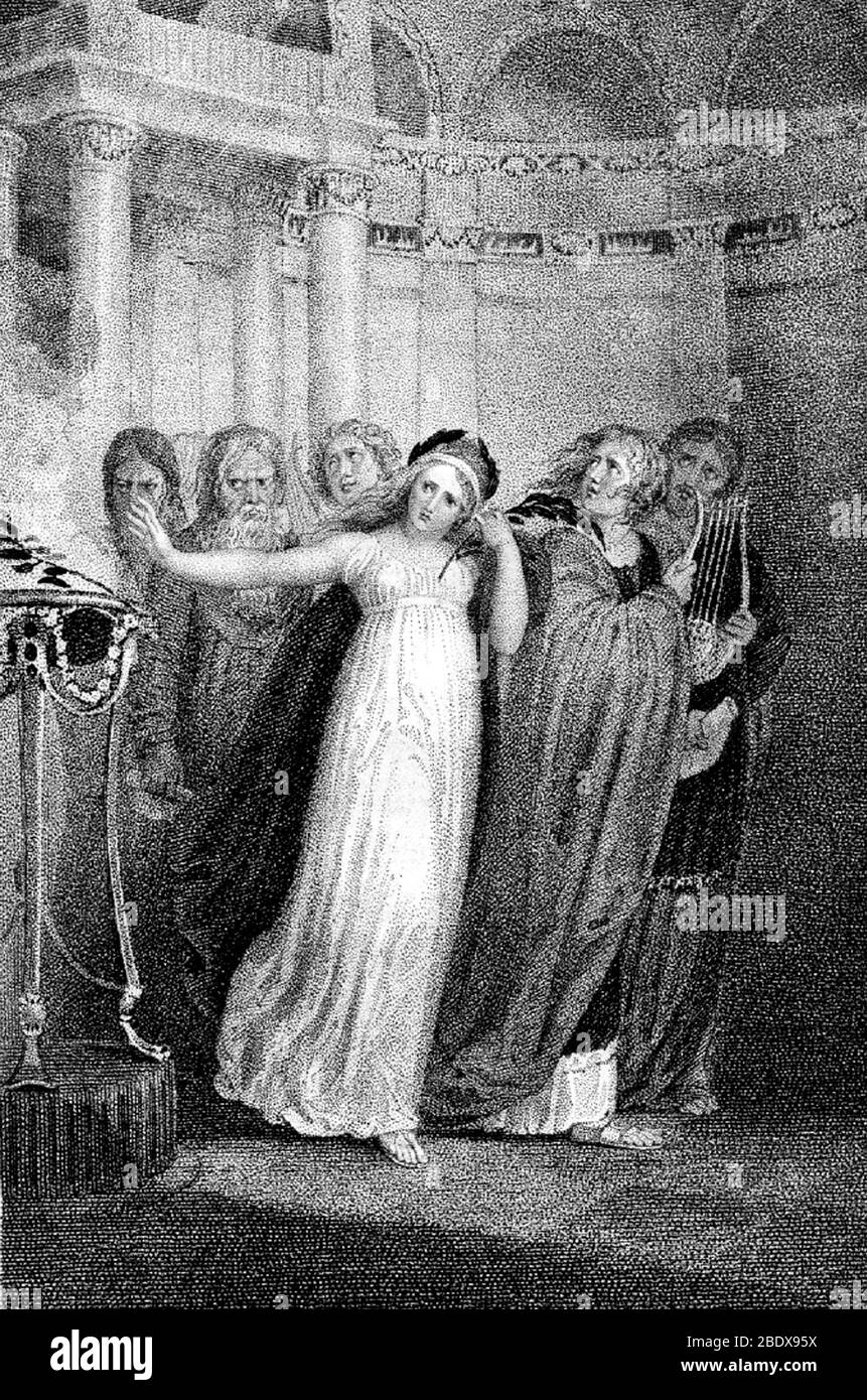 Le Pythia, Oracle de Delphi Banque D'Images