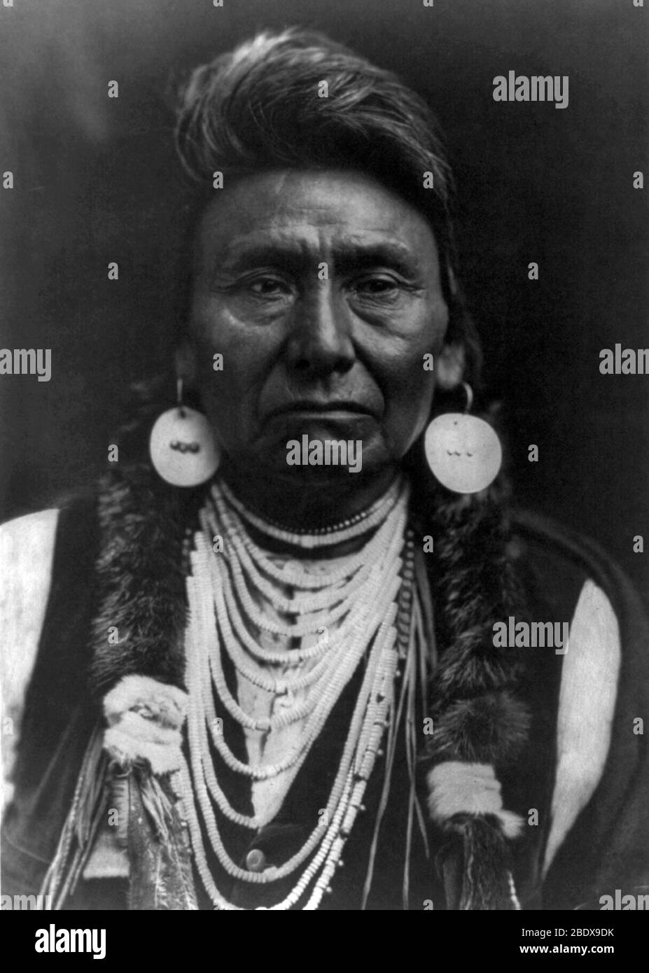 Le chef Joseph, chef des Indiens Nez Percé Banque D'Images
