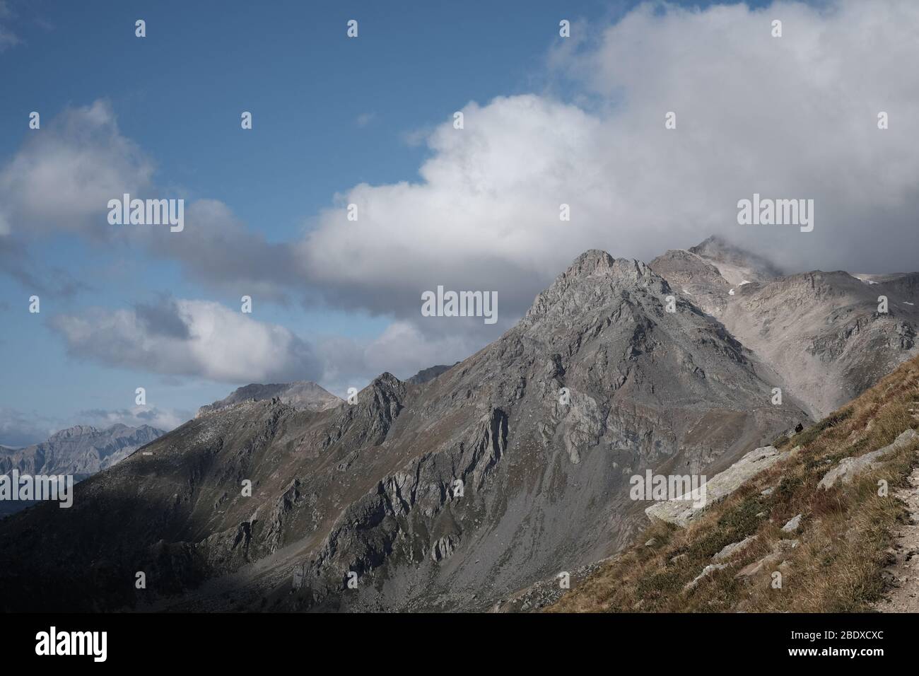 Paysage de la montagne valsusa dans le piémont Banque D'Images