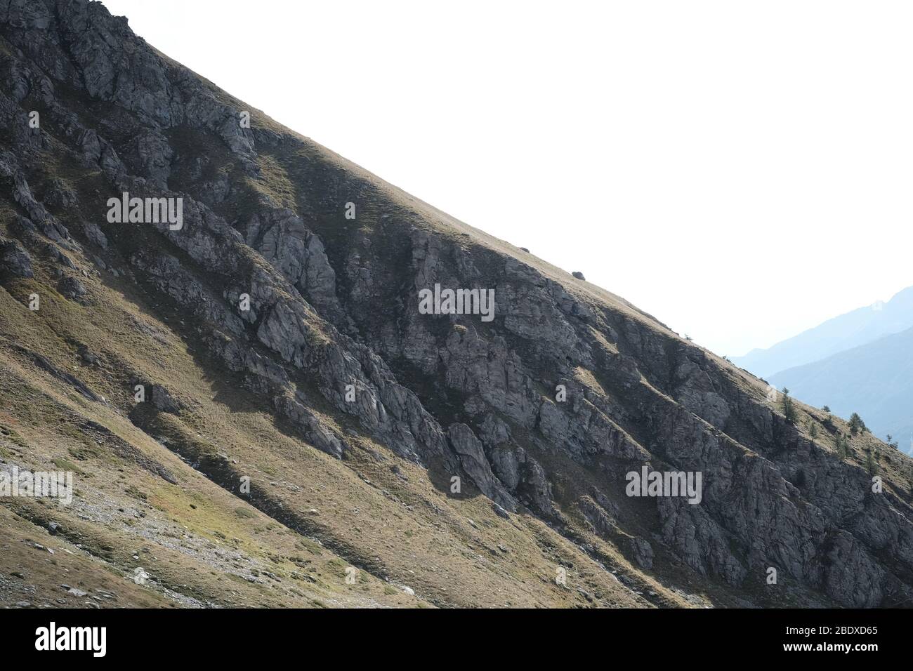 Paysage de la montagne valsusa dans le piémont Banque D'Images