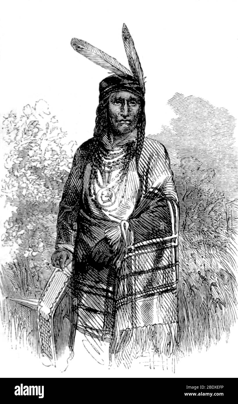 Red Iron, Dakota Indian Chef Banque D'Images