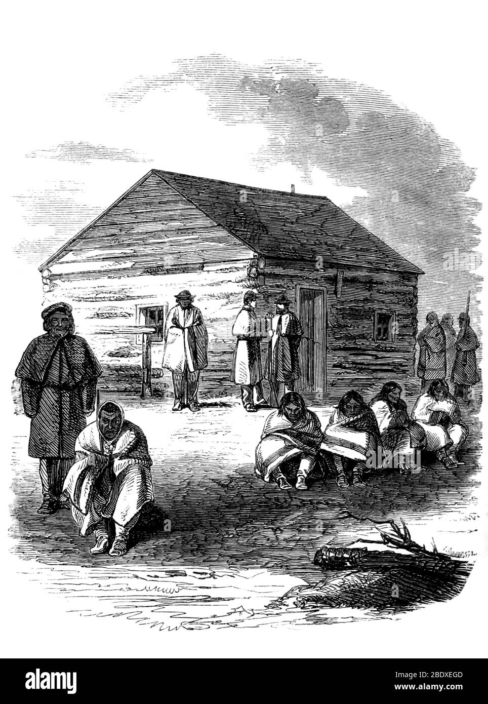 Guerre du Dakota de 1862, palais de justice de libération du camp Banque D'Images