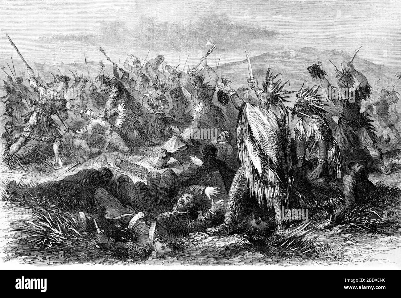 Guerre de Red Cloud, Fetterman Fight, 1866 Banque D'Images
