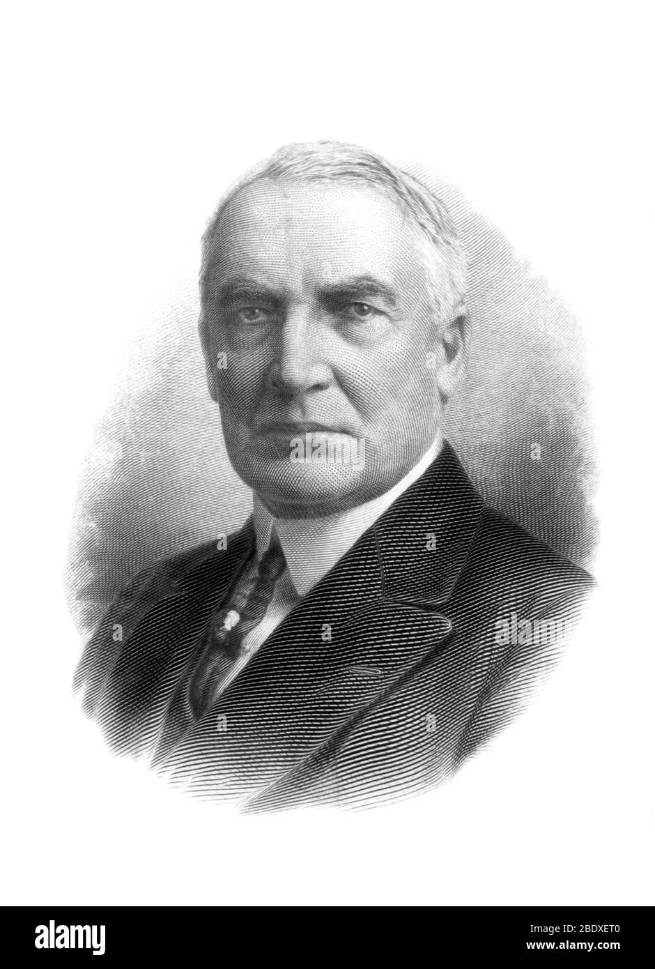 Warren G. Harding, 29e président des États-Unis Banque D'Images