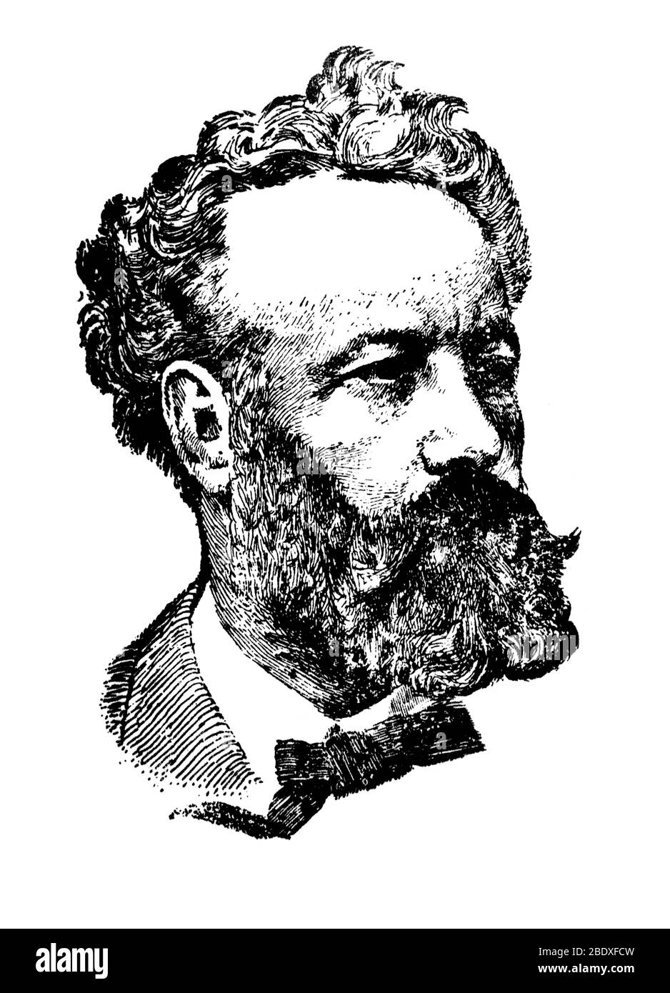 Jules Verne, auteur français Banque D'Images