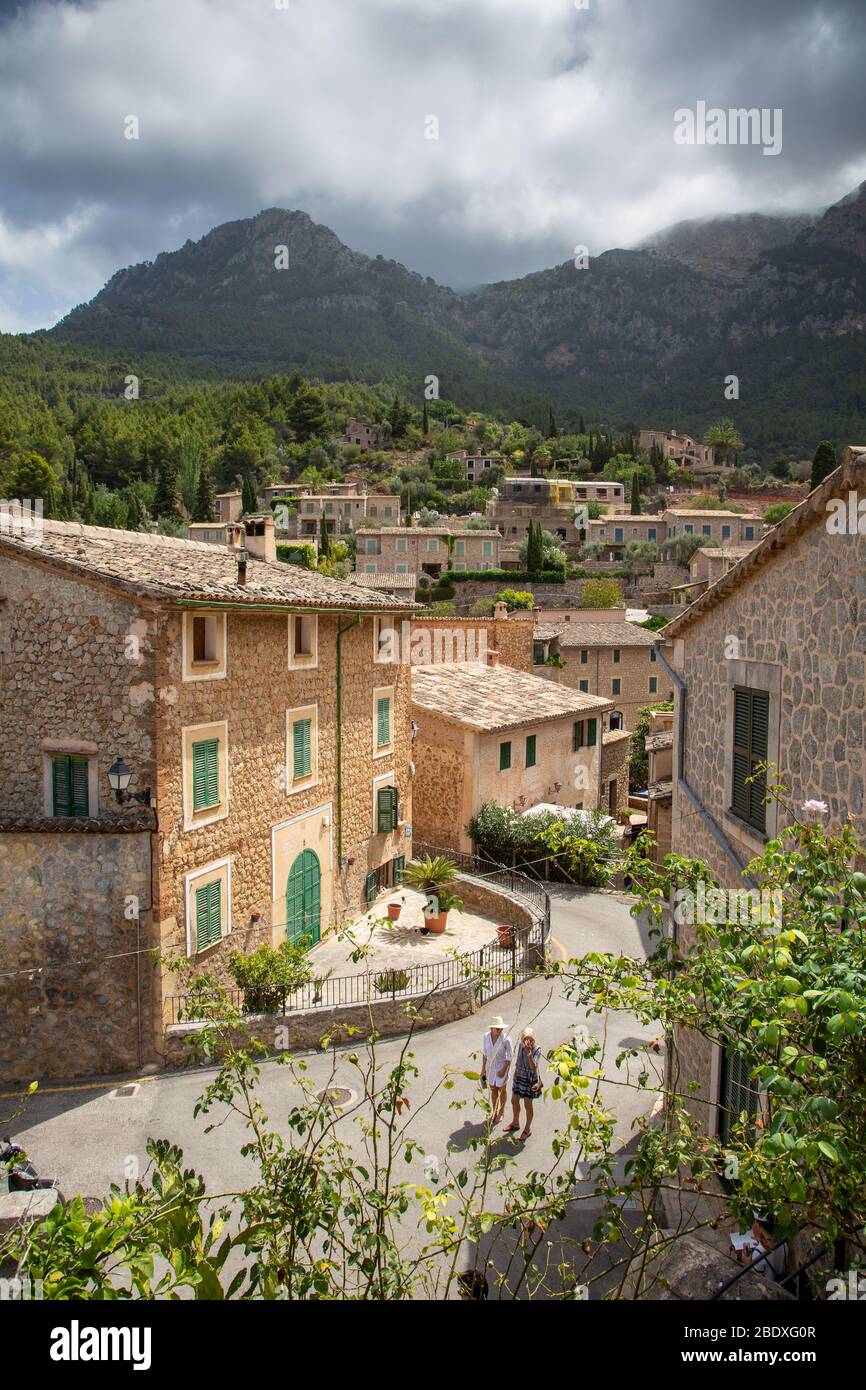 Paysage créatif de Deia, Majorque Banque D'Images