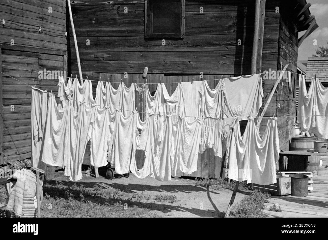 Vêtements Line, 1937 Photo Stock - Alamy