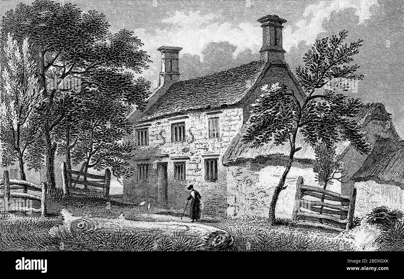 La naissance d'Isaac Newton Banque D'Images