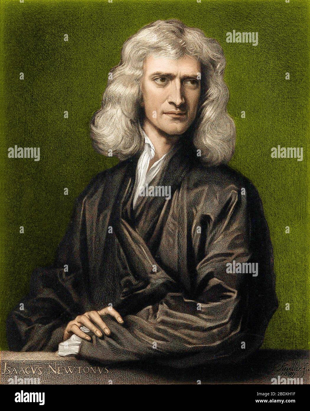 Isaac Newton, physicien anglais Banque D'Images