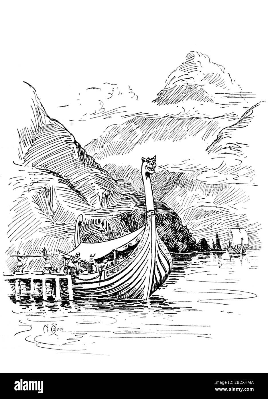 Bateau Viking Banque D'Images