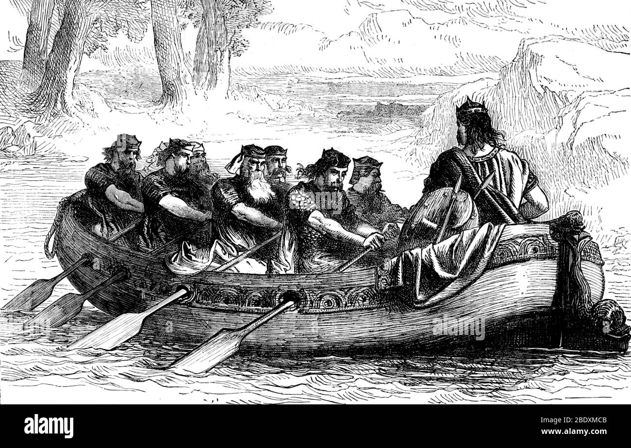 Edgar le paisible roi d'Angleterre Banque D'Images