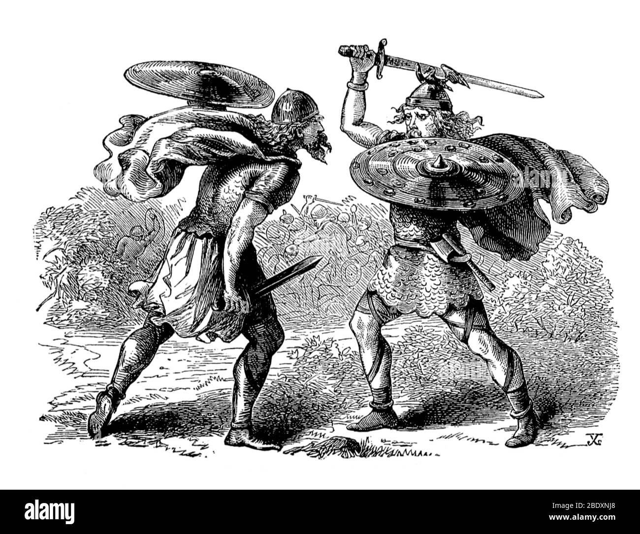 Bataille de Clontarf, 1014 Banque D'Images