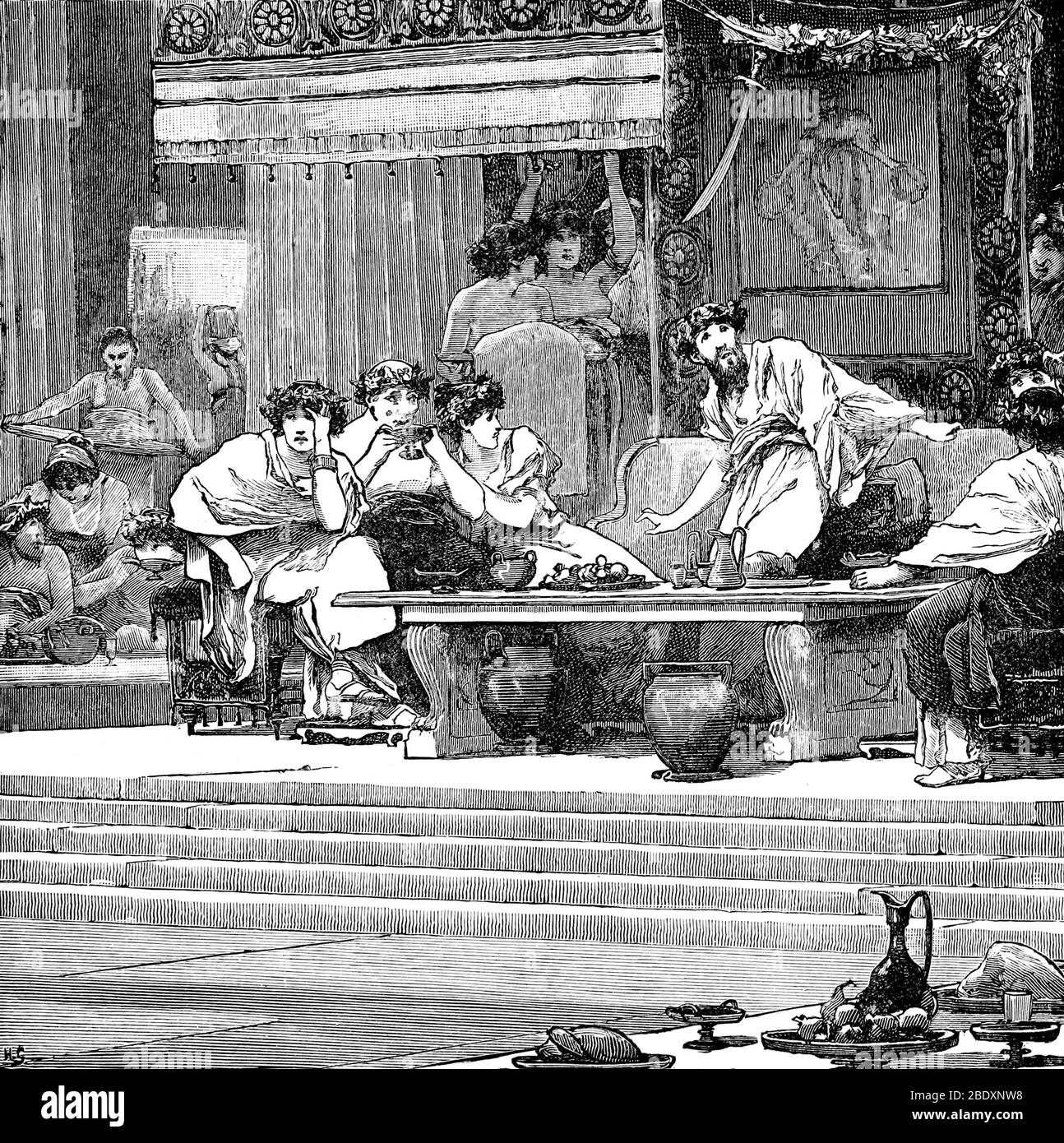 Épée de Damoclès, 4ème siècle avant J.-C. Banque D'Images