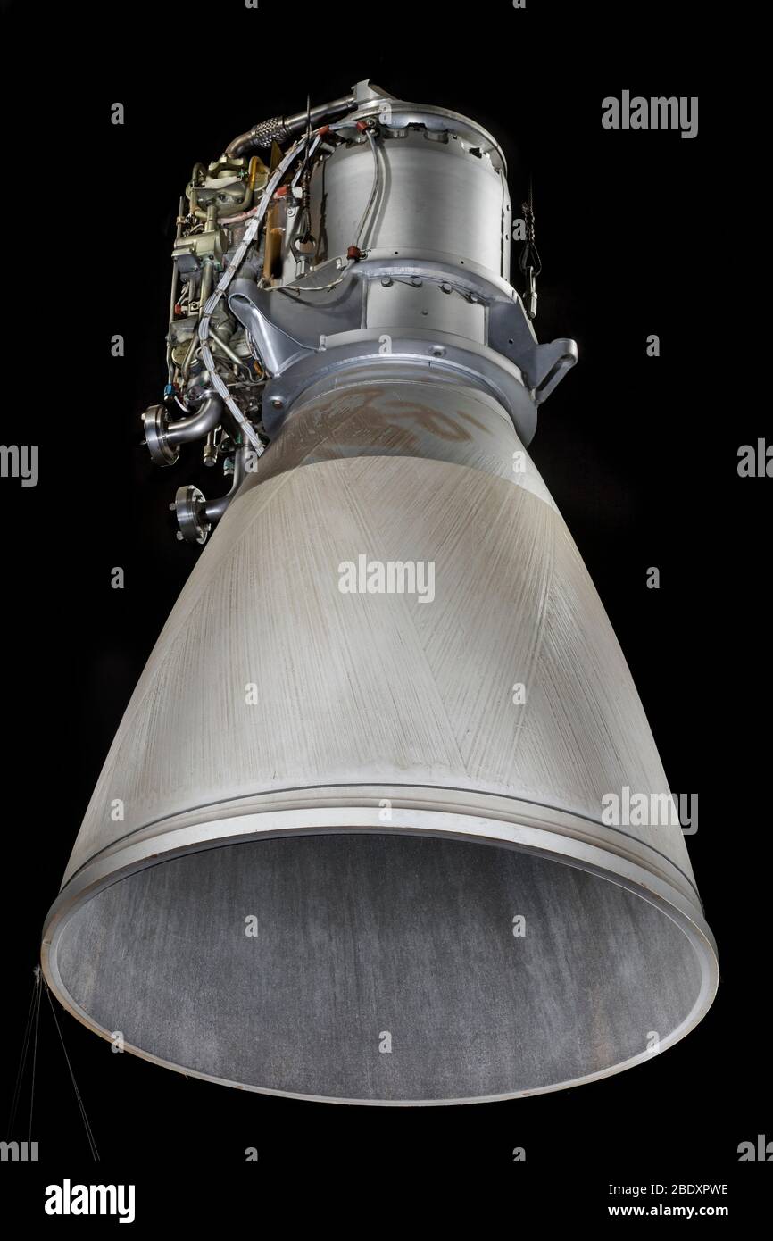 Moteur de montée du module Apollo Lunar Banque D'Images