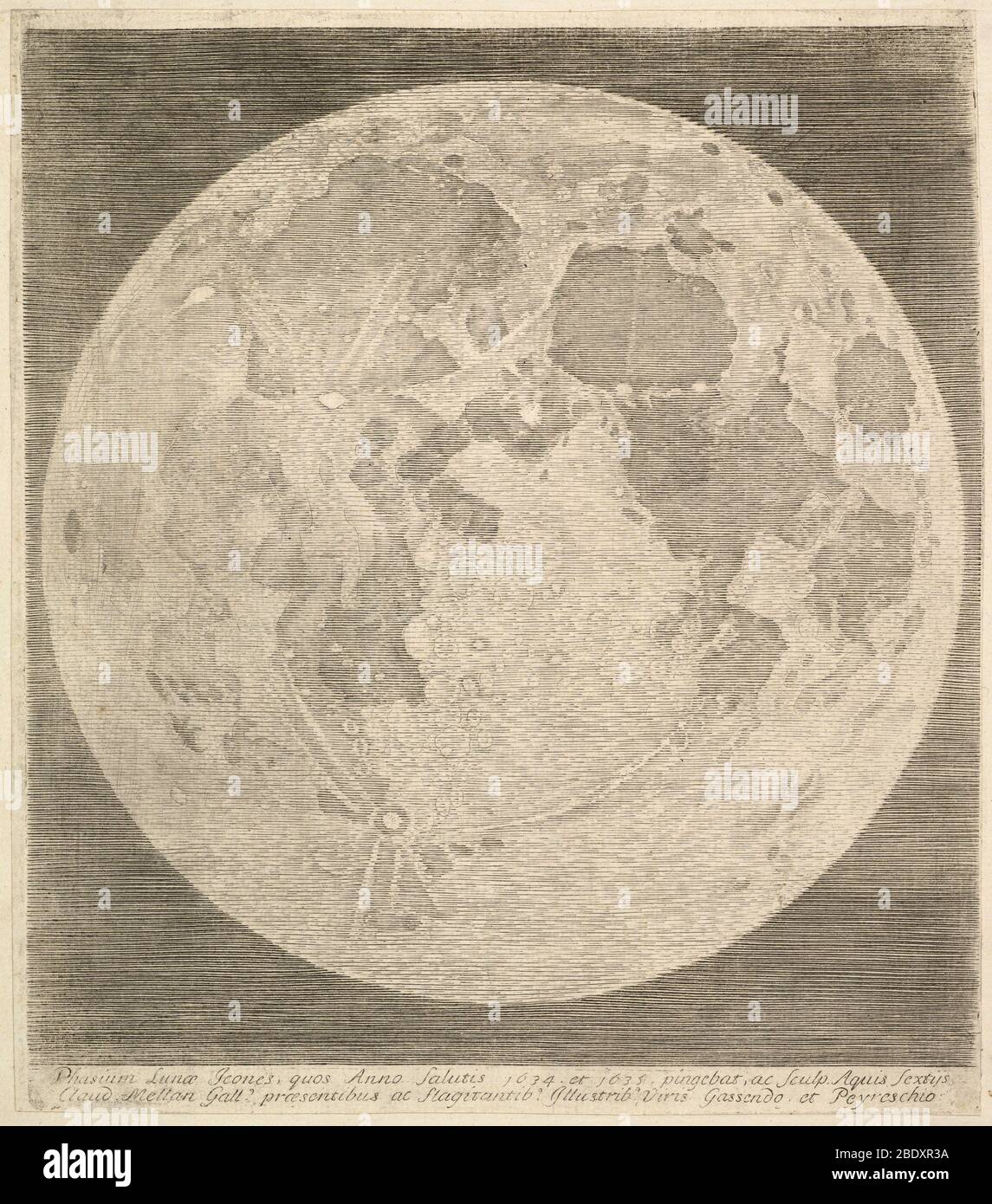 Pleine lune, 1635 Banque D'Images