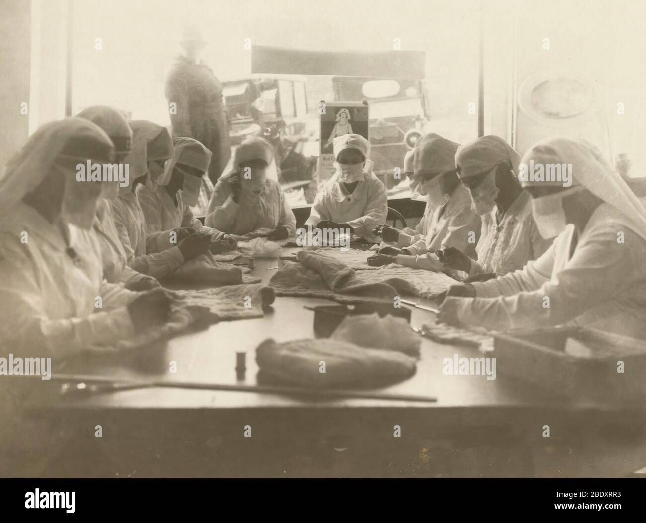 Pandémie de grippe espagnole, 1918 Banque D'Images