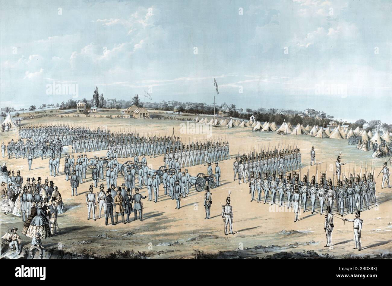 Guerre de quarantaine de l'île Staten, 1858 Banque D'Images