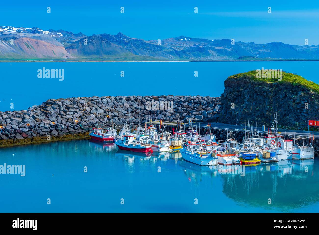 Port Arnarstapi, Arnarstapi, péninsule de Snaefellsnes, Islande Photo Stock  - Alamy