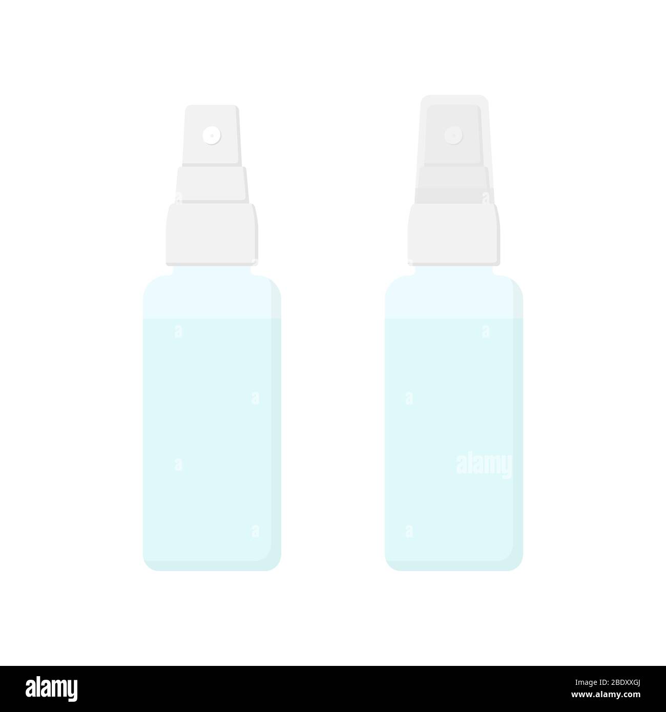 Design plat du jeu d'icônes de vaporisateur. Vecteur Illustration de Vecteur