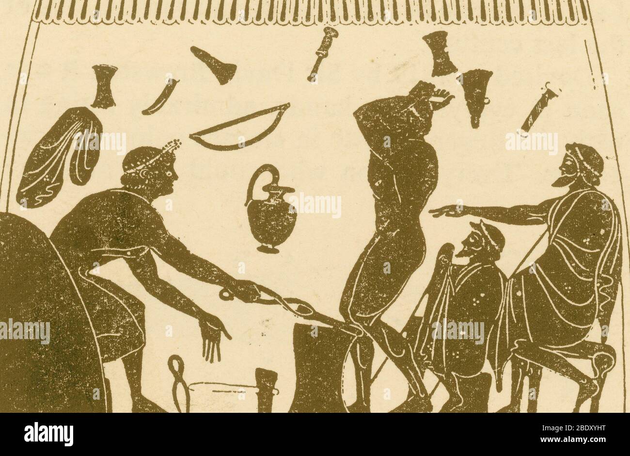 Forgeron grec, 6ème siècle avant J.-C. Banque D'Images