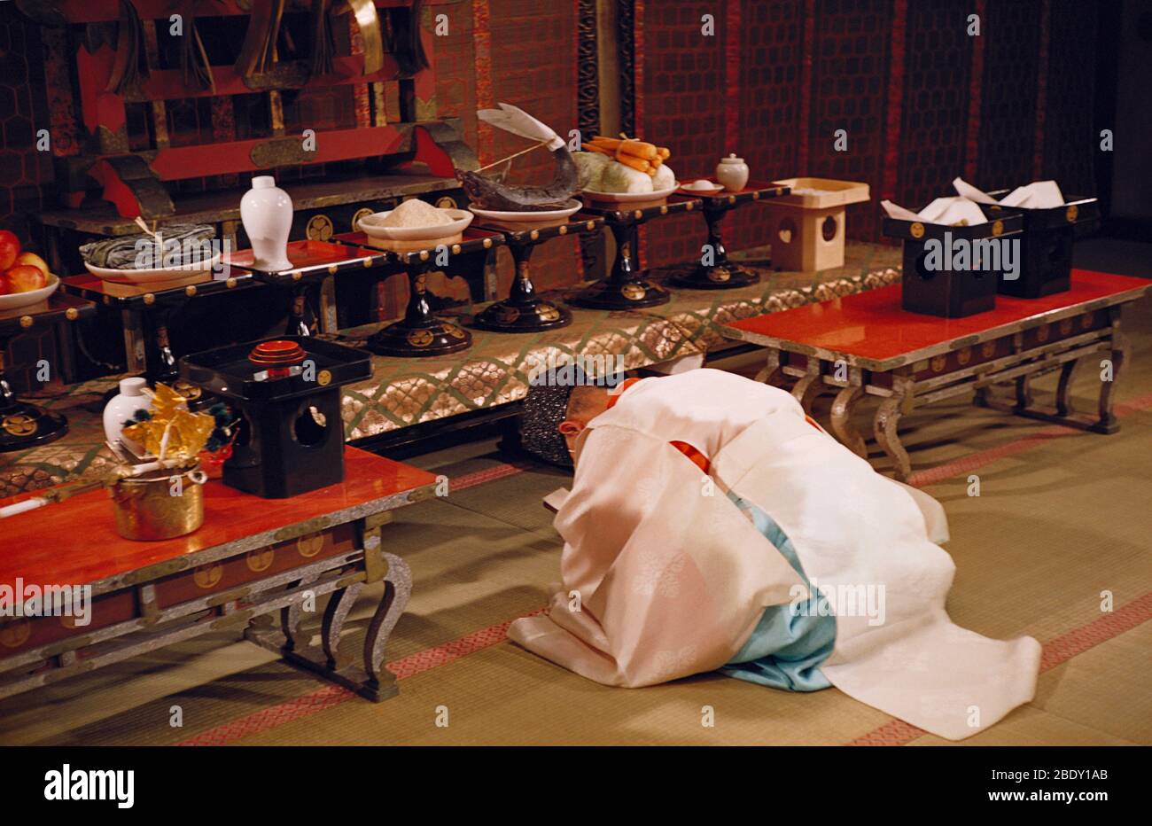 Cérémonie traditionnelle de mariage japonaise Banque D'Images