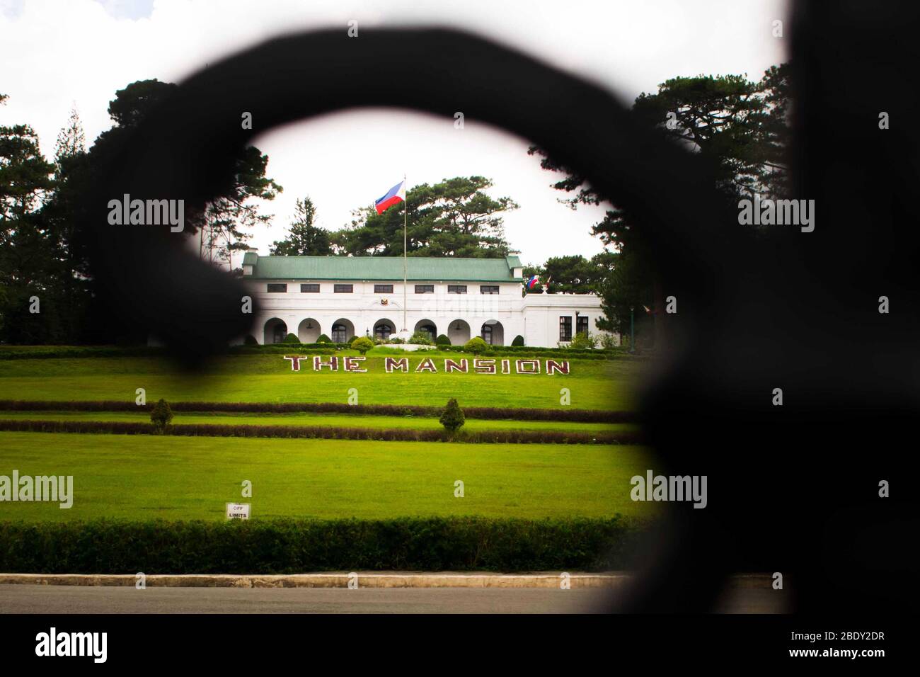 5 juin 2019-Baguio City Philippines : la Maison Mansion est la résidence officielle d'été des présidents des Philippines. La maison historique était Banque D'Images