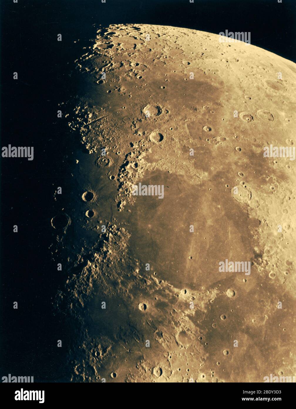 Surface de la lune Banque D'Images