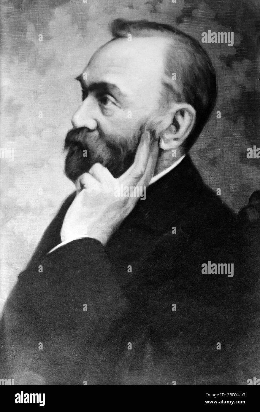 Alfred Nobel, chimiste suédois et de l'inventeur Banque D'Images