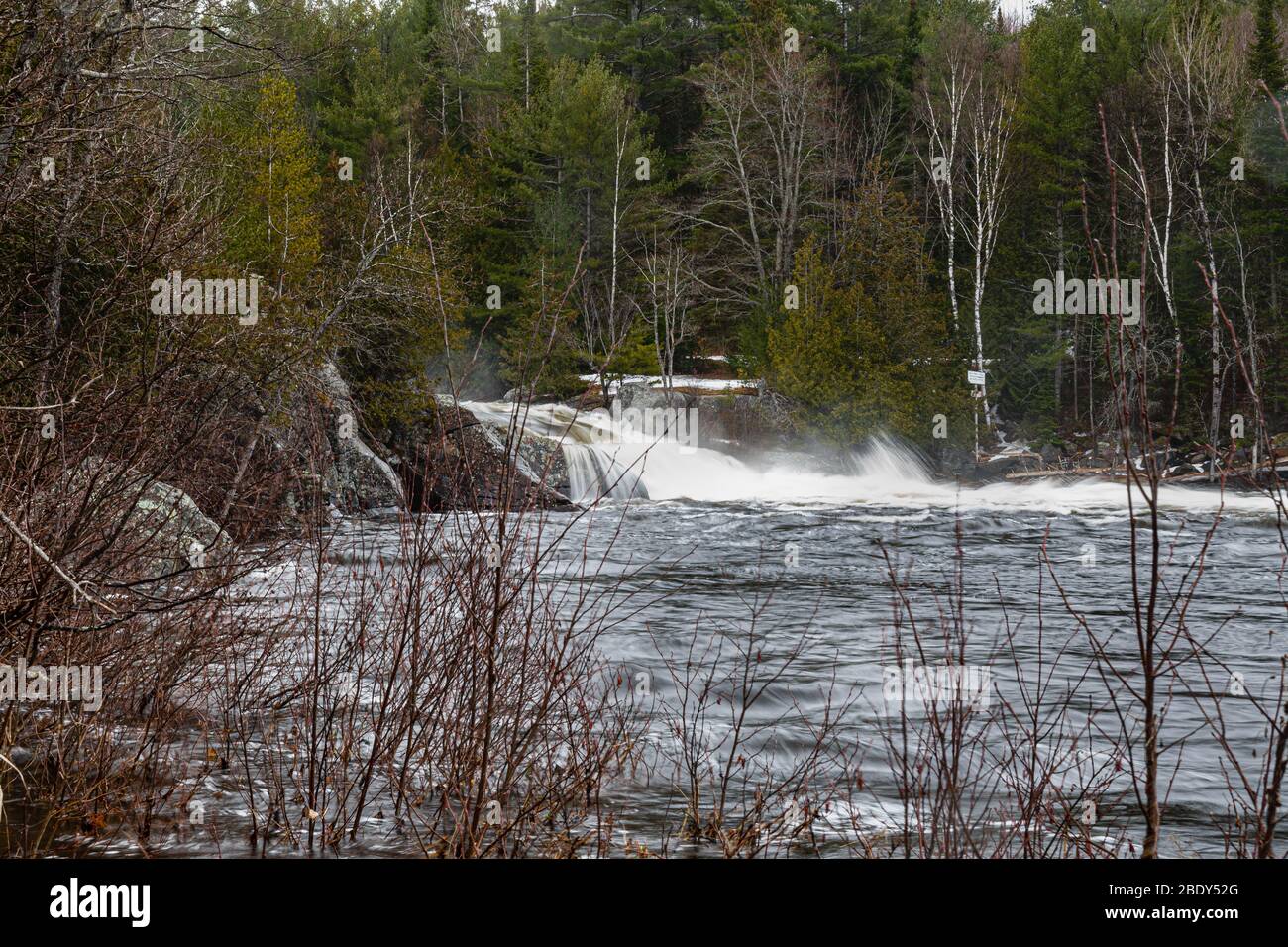 Parc national de la Péninsule-Bruce, Grotto & Indian Head Cove Parc national Fathon Five Tobermory Ontario Canada en hiver Banque D'Images