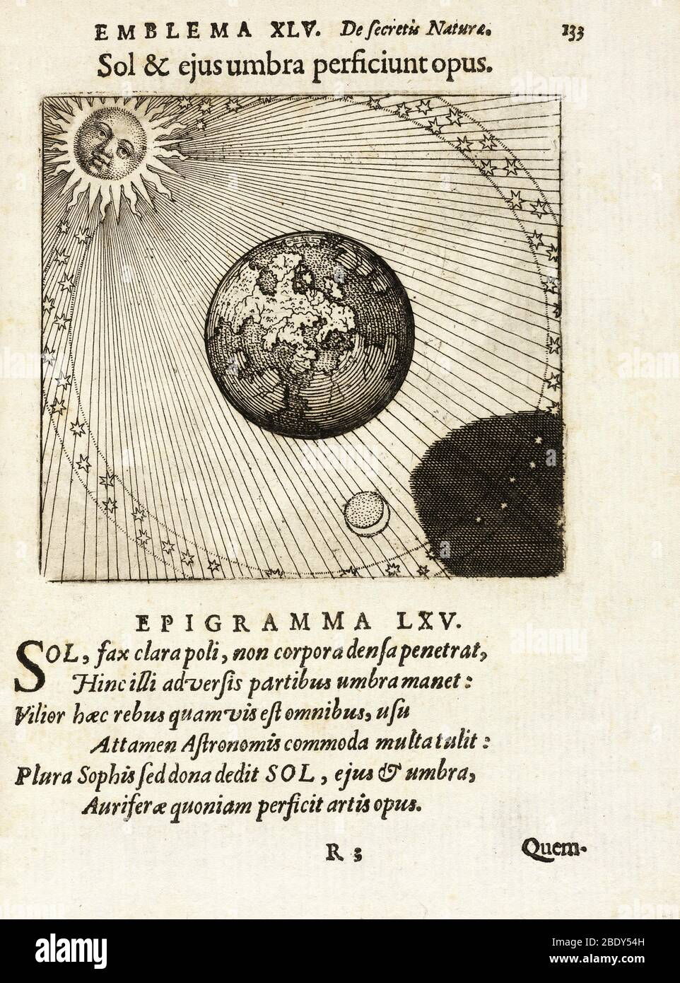 Soleil et l'ombre à achever le travail, 1617 Banque D'Images