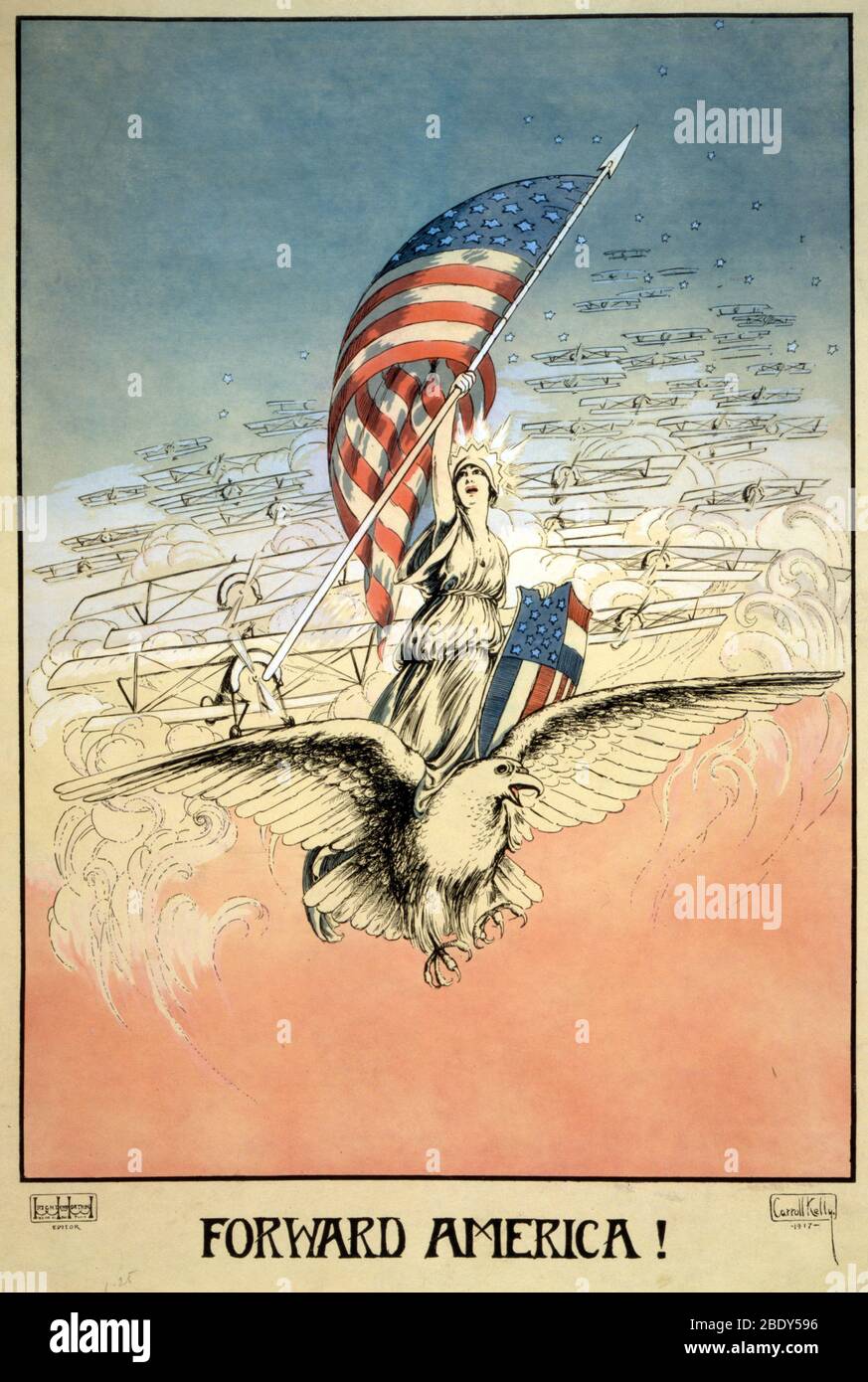 WWI, affiche de la guerre mondiale, 1917 Banque D'Images