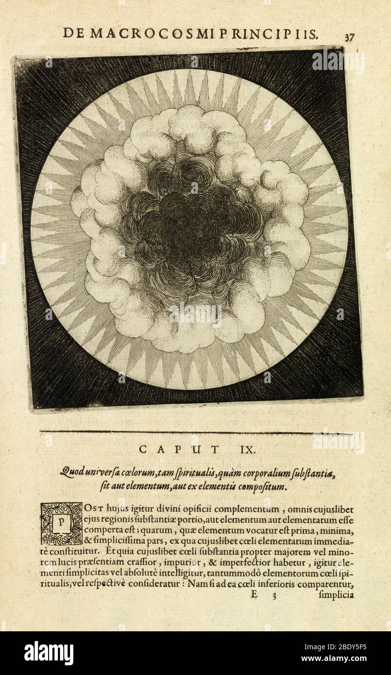Quod universel de Fludd Coelorum, 1617 Banque D'Images
